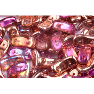 Perles Preciosa Bow 3.5x15.5mm Crystal Copper Rainbow