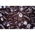 Perles Tchèques Bow par Puca Jet Black Luster | 15mm