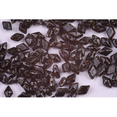 DiamonDuo 5x8 mm 19 JET TRAVERTIN DARK