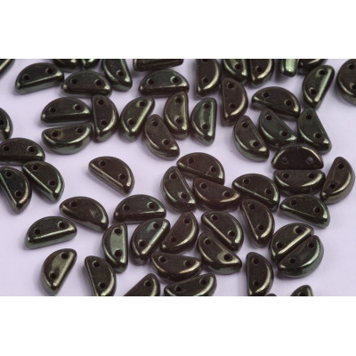 Half Moon 8x4 mm N. 9 JET RED LUSTER