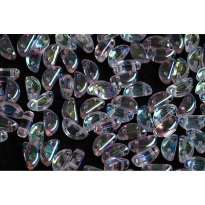 Half Moon 8x4 mm N. 13 CRYSTAL AB