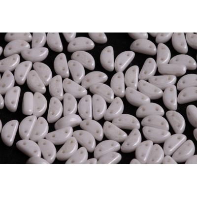 Half Moon 8x4 mm N. 14 WHITE ALABASTER LUSTER