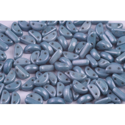 Half Moon N. 34 WHITE ALABASTER BLUE LUSTER