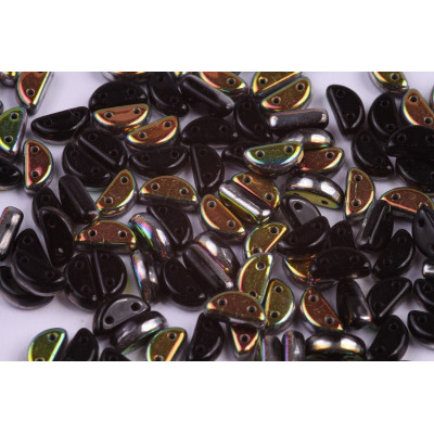 Half Moon 8x4 mm N. 42 JET VITRAIL