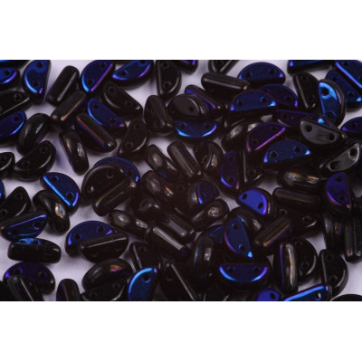 Half Moon N. 43 Black Opaque, Azuro Half