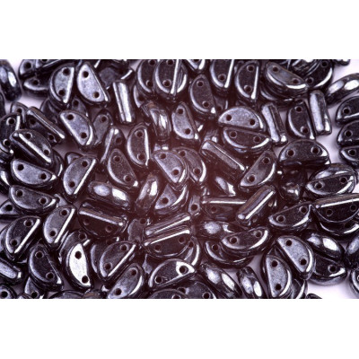 Half Moon 8x4 mm N. 45 JET HEMATITE