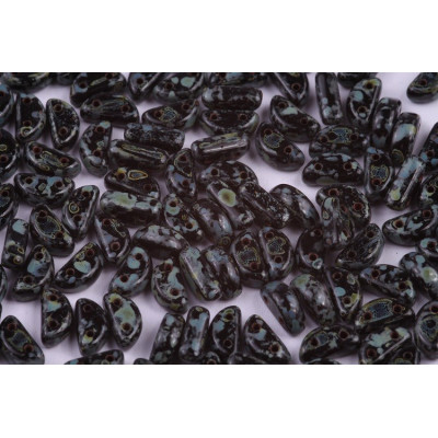 Half Moon 8x4 mm N. 46 JET TRAVERTIN