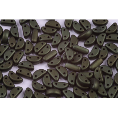 Half Moon 8x4 mm N. 48 JET RED LUSTER MAT