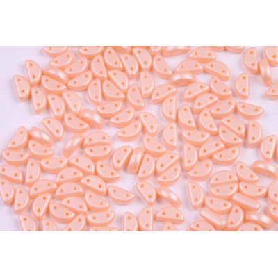 Half Moon 8x4 mm N. 51 Matte Pearl Orange Cotton Candy