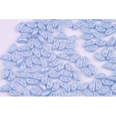 Half Moon 8x4 mm N. 57 Matte Pearl Light Blue Baby Cotton