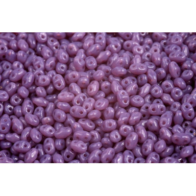 Matubo MiniDuo 2x4mm Opal Violet 21010 | Czech Glass Beads