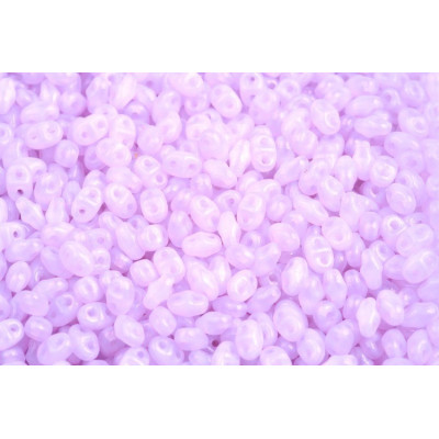 Matubo MiniDuo 2x4mm Opal Dark Violet 21310 | Czech Glass Beads