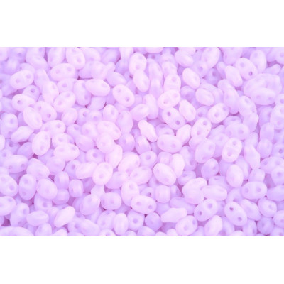 Matubo MiniDuo 2x4mm Opal Dark Violet Matte 21310/84110 | Czech Glass
