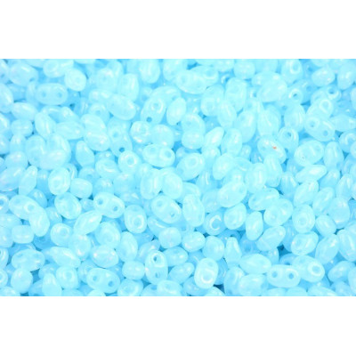 Matubo MiniDuo 2x4mm Opal Aqua 61000 | Czech Glass Beads