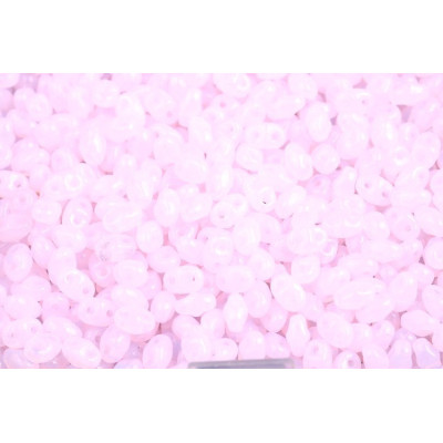 Matubo MiniDuo 2x4mm Opal Pink 71200 | Czech Two-Hole Beads