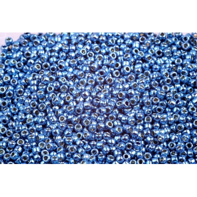 TOHO Round 11/0 Galvanized Denim Blue PF586 | Japanese Beads