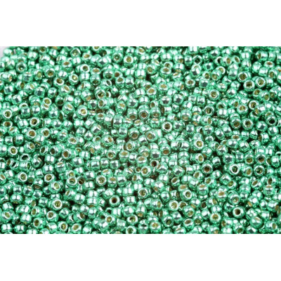 TOHO Round 11/0 Permafinish Galvanized Spring Green PF588 | 10g