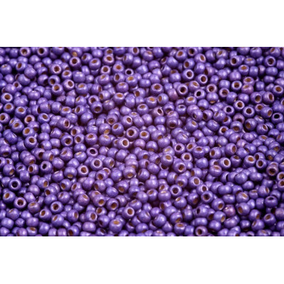 TOHO Round 11/0 Matte Galvanized Violet PF581F | Japanese Beads
