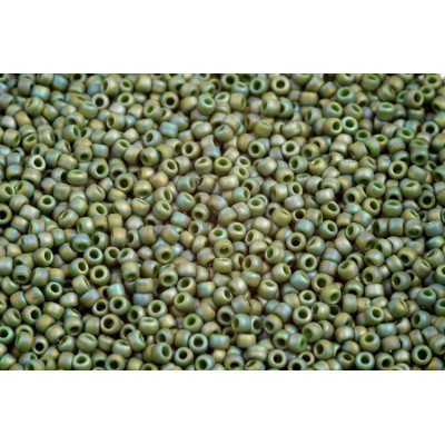 TOHO Round 11/0 Semi Glazed Rainbow Clover 2633F | 10g