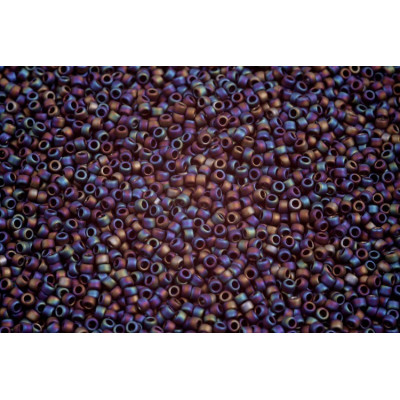 TOHO Round 15/0 Semi Glazed Rainbow Jet 2642F | Japanese Beads