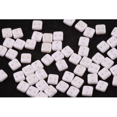 Chexx beads N. 5 WHITE ALABASTER WHITE LUSTER