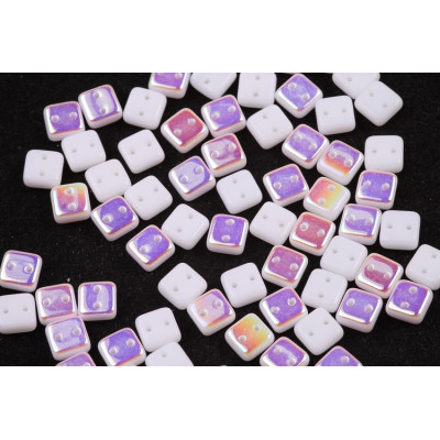 Chexx beads N. 6 WHITE ALABASTER AB