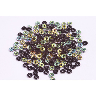 O-Bead N. 13 Jet Vitrail