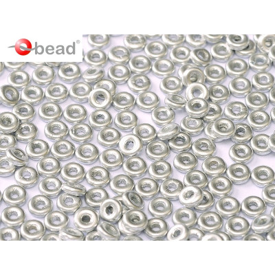 O-Bead 4 mm N. 38 Aluminium Silver
