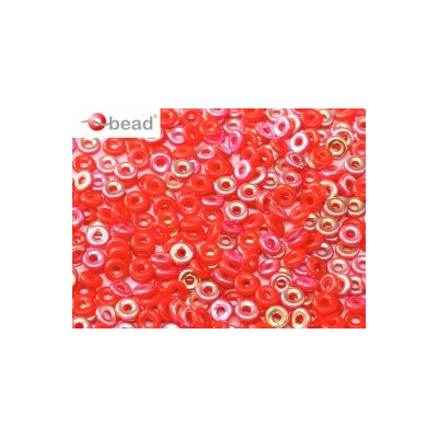 O-Bead 4 mm N. 45 Opaque Red AB