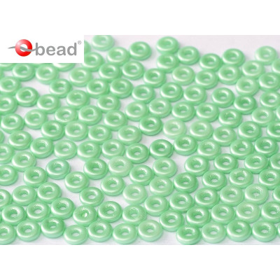 O-Bead 4 mm N. 62 Alabaster Pastel Lt.Green