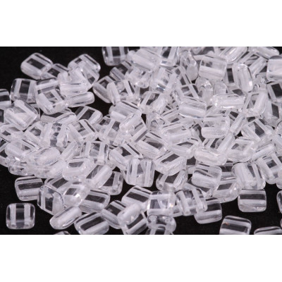 Crystal Czech Glass Tile Beads 6x6mm Rutkovsky 00030 | 20pcs