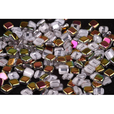 Crystal Marea Tile Beads 6x6mm 00030/28001 | Czech Glass