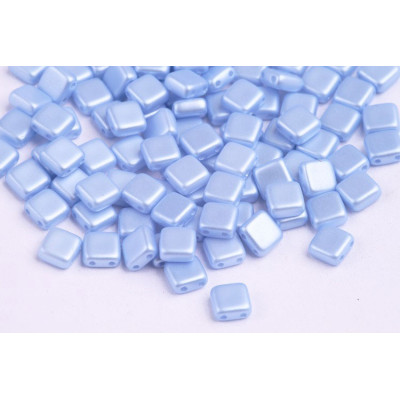 Tile Beads 6x6mm Pastel Light Sapphire 02010/25014 | Rutkovsky