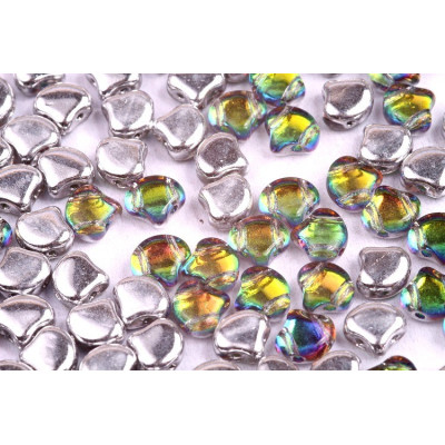 Matubo Ginko Beads 7.5mm Backlit Utopia Iridescent - 20pcs