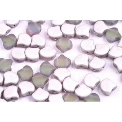 Matubo Ginko Beads 7.5mm Backlit Utopia Mat - 2-Hole Czech Glass
