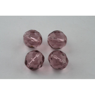 Fire Polished Beads 12mm Mauve Violet 3528 | Czech Glass Beads