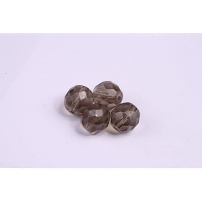 Fire Polished Beads 12mm Brown 353 | Rutkovsky Czech Glass