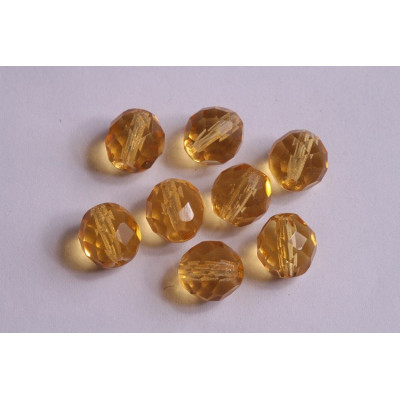 Fire Polished Beads 10mm Brown 2552 | Czech Glass Rutkovsky