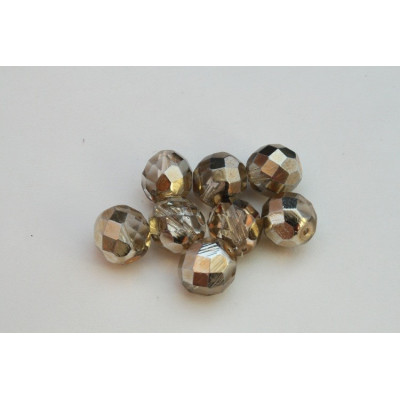Fire Polished Beads 10mm Gold 2586 | Czech Glass Beads