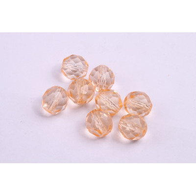 Fire Polished Beads 10mm Peach Crystal 345 | Rutkovsky Czech Glass