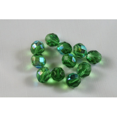 Perle sfaccettate  N. 2583 Verde