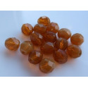 Fire Polished Beads 8mm Brown 1597 | Vidrio Checo Rutkovsky