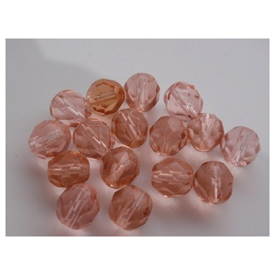 Fire Polished Beads 8mm Peach 1613 | Czech Glass Beads