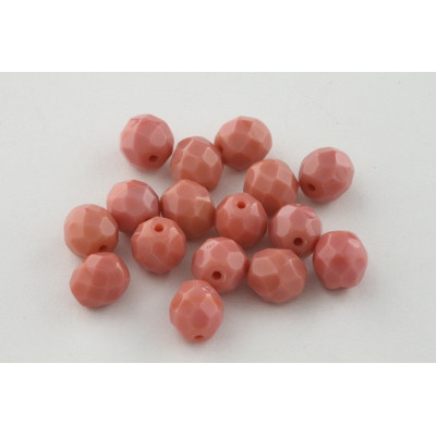 Fire Polished Beads 8mm Pink 3451 | Rutkovsky Czech Glass