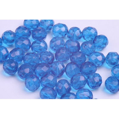 Fire Polished Beads 8mm Blue 4615 | Czech Glass Beads
