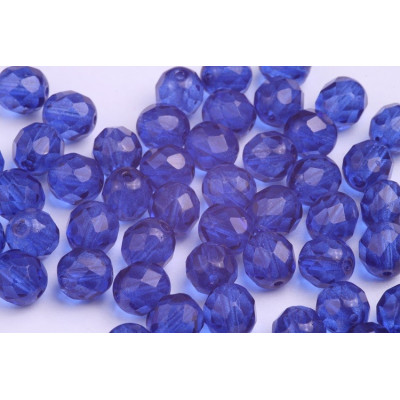 Fire Polished Beads 8mm Royal Blue 4618 | Czech Glass Beads
