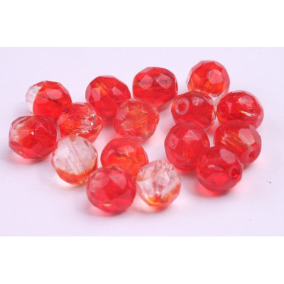 Fire Polished Beads 8mm Red 4954 | Czech Glass Beads