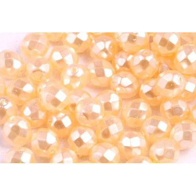 Fire Polished Beads 8mm Yellow Luster 00030/70411 | Rutkovsky