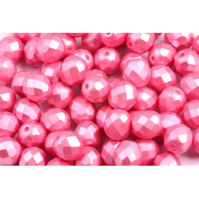 Fire Polished Beads 8mm Pastel Pink 02010/25008 | Rutkovsky