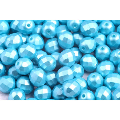 Fire Polished Beads 8mm Pastel Aqua 02010/25019 | Rutkovsky
